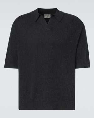 LeKasha Bale Cashmere Polo Jumper - Black