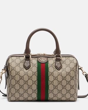 Gucci Henkeltasche Ophidia Medium Gg Aus Canvas - Mettallic