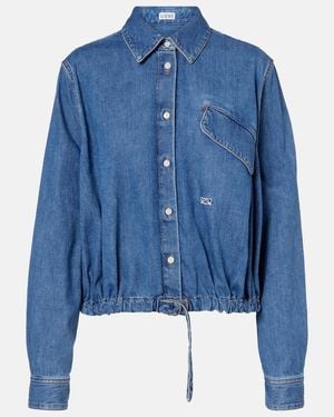 Loewe Double L Denim Shirt - Blue