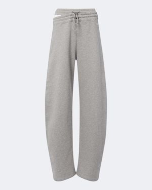 The Attico Cotton Jersey Joggers - Grey