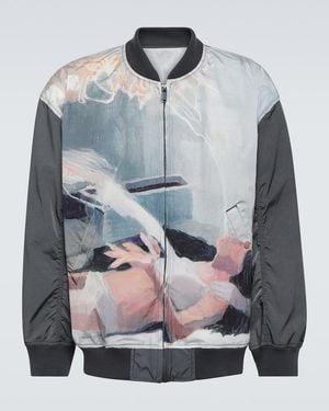 Undercover X Helen Verhoeven Bedruckte Bomberjacke - Grau