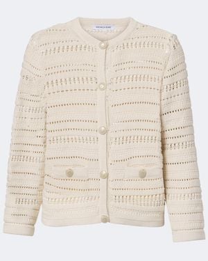 Veronica Beard Cardigan Bellingham Aus Baumwolle - Natur