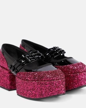 Noir Kei Ninomiya X Repetto Merceditas Con Plataforma - Morado