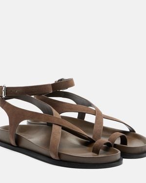 A.Emery Jalen Suede Sandals - Brown