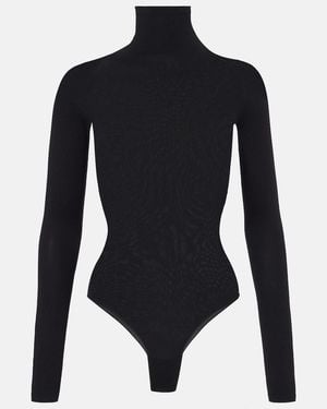 Alaïa Body De Cuello Alto - Azul