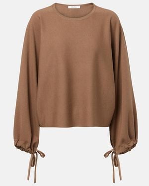 Max Mara Frais Virgin Wool Jumper - Brown
