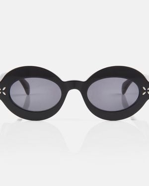 Alaïa Oval Sunglasses - Brown