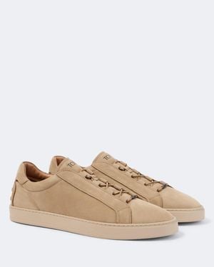 Tod's Suede Trainers - Natural