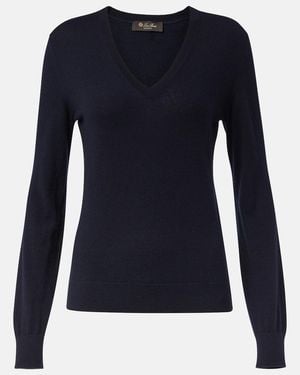 Loro Piana Neo Piuma Cashmere Jumper - Blue