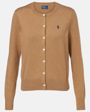 Polo Ralph Lauren Cotton-Blend Cardigan - Brown