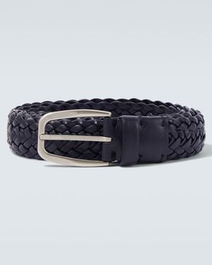 ZEGNA Guertel Aus Leder - Schwarz