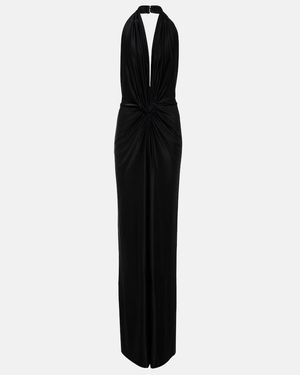 Costarellos Halterneck Jersey Jumpsuit - Black