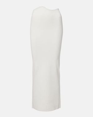 Christopher Esber Maparadita Jersey Midi Skirt - White