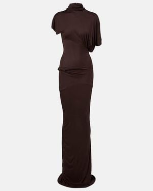 Rick Owens Lilith Draped Jersey Gown - Purple