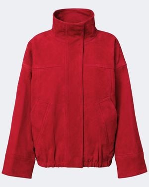 Rohe Oversized Suede Jacket - Red
