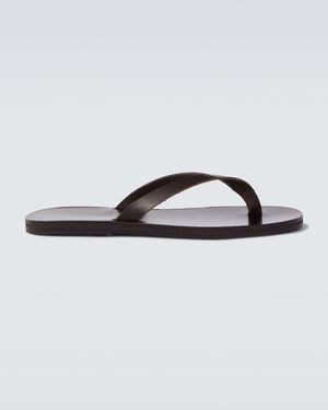 Ancient Greek Sandals Solon Leather Thong Sandals - Brown