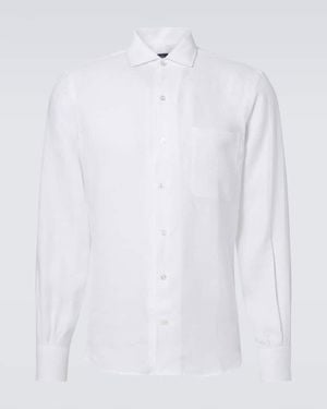 Fedeli Linen Shirt - White