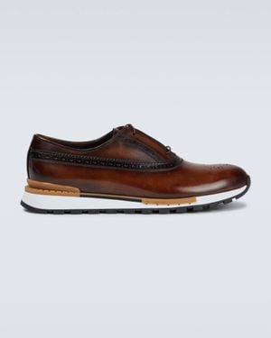 Berluti Fast Track Leather Trainers - Multicolour
