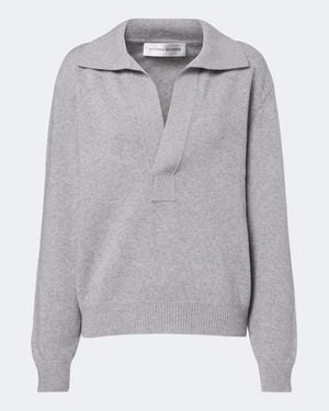Victoria Beckham Genevieve Wool And Cashmere Jumper - Grey