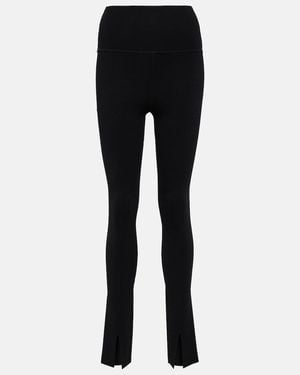 Victoria Beckham Body High-Rise Split-Cuff Leggings - Black