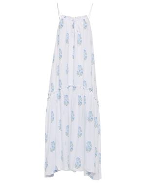 Heidi Klein Vestido Largo Eden Floral - Blanco