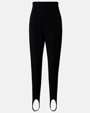 Stella McCartney High-Rise Jersey Stirrup Leggings - Black