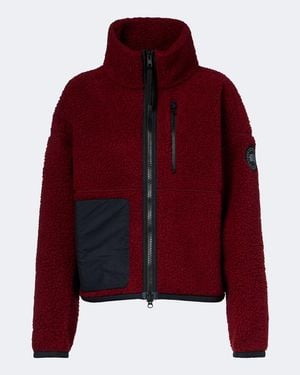 Canada Goose Simcoe Wool-Blend Fleece Jacket - Red