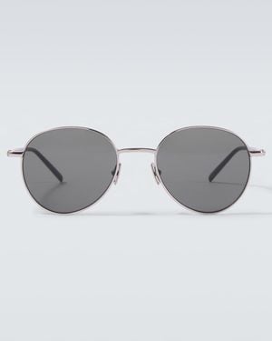Saint Laurent Runde Sonnenbrille - Grau