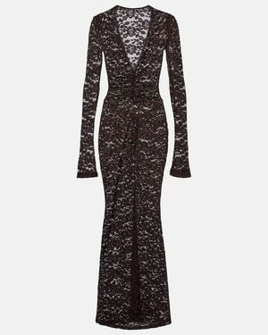 Bananhot Tyler Floral Lace Maxi Dress - Black