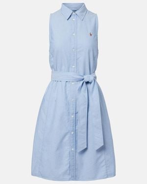 Polo Ralph Lauren Cotton Shirt Dress - Blue