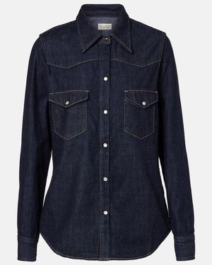 Nili Lotan Travis Denim Shirt - Blue