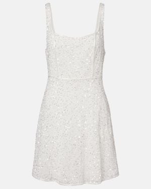 RIXO London Ronan Sequined Minidress - White