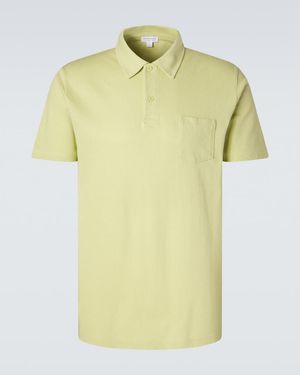 Sunspel Polohemd Riviera Aus Baumwolle - Gelb