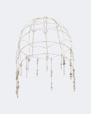 Rabanne Verziertes Haar-Accessoire - Weiß
