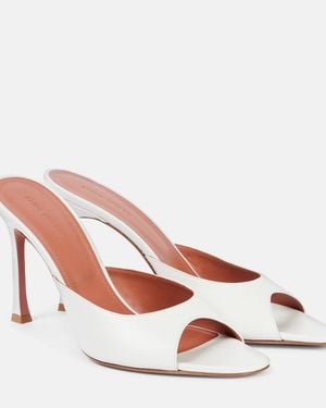 AMINA MUADDI Alexa 95 Leather Sandals - Pink