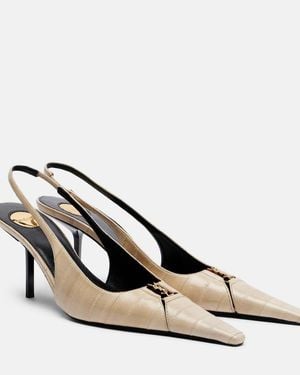 Saint Laurent Slingback-Pumps Babylone Aus Leder - Natur