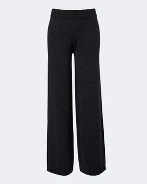 Jardin Des Orangers Virgin Wool And Cashmere Wide-Leg Trousers - Black