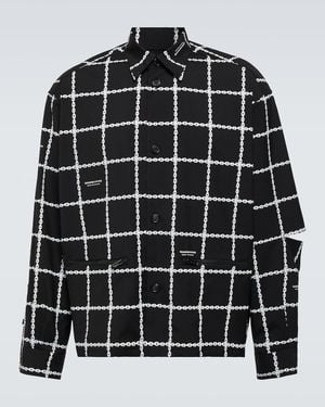 Undercover Printed Wool-Blend Jacket - Black