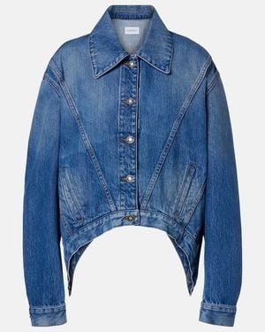 Givenchy Deconstructed Oversized Denim Jacket - Blue