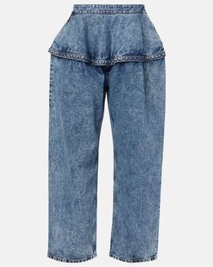 Alaïa Wide-Leg Jeans - Blue