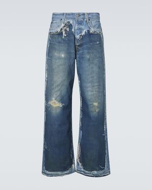 Acne Studios 1981 Trompe L'Oil Wide-Leg Jeans - Blue