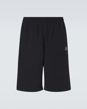 Balenciaga Jersey Bermuda Shorts - Black