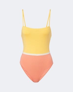 Eres Granita Colorblocked Swimsuit - Yellow