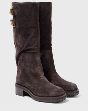 Jimmy Choo Brooklyn Kb 50 Suede Knee-High Boots - Brown