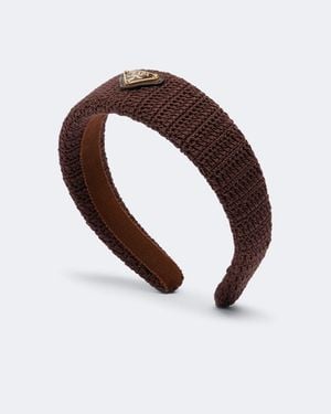 Prada Bandeau En Crochet - Marron