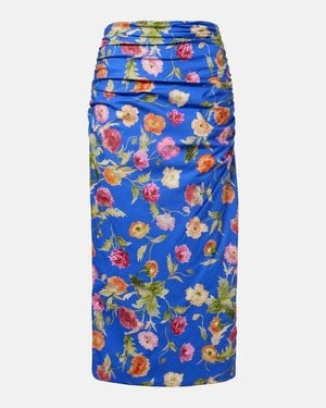 Carolina Herrera Midirock Aus Einem Baumwollgemisch - Blau
