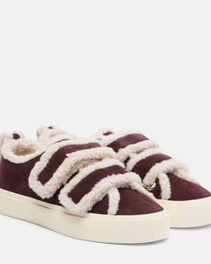 Inuikii Sneakers Aus Veloursleder Mit Shearling - Pink