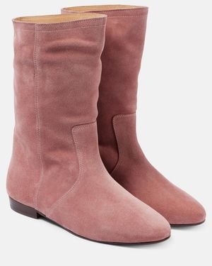 Isabel Marant Stefa Suede Boots - Pink