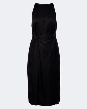 Rohe Gathered Midi Dress - Black