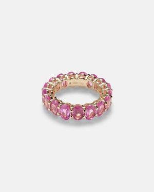 SHAY Anillo de oro de 18 ct con zafiros - Rosa